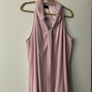 Pink & black polka dot dress shirt size 3